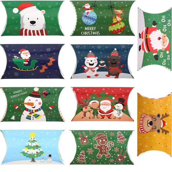 Christmas Pillow Boxes Set of 10 - Picture 4 of 5